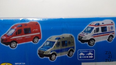 Auto metalowe mini van POLICJA Auto metalowe mini van POLICJA