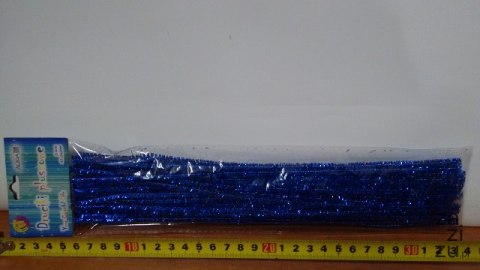 Druciki pluszowe 40szt. 30cm NIEBIESKIE | DPK-09 Druciki pluszowe 40szt. 30cm NIEBIESKIE | DPK-09