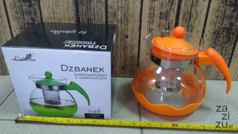 Dzbanek żaroodporny z zaparzaczem 1,5l COOK LINE Dzbanek żaroodporny z zaparzaczem 1,5l COOK LINE
