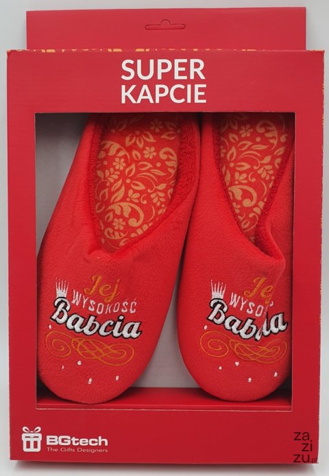 Kapcie JEJ WYSOKOŚĆ BABCIA Kapcie JEJ WYSOKOŚĆ BABCIA