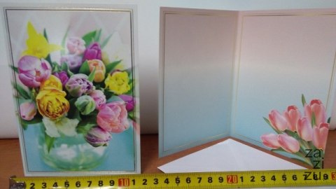 Karnet+ koperta KWIATY PP-2140 Karnet+ koperta KWIATY PP-2140
