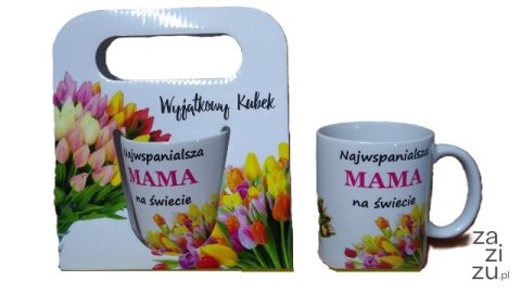 Kubek w torebce Najwspanialsza Mama na świecie 300 ml Kubek w torebce Najwspanialsza Mama na świecie 300 ml