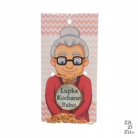 Lupa na łańcuszku szkło powiększające lupka Kochanej Babci Lupa na łańcuszku szkło powiększające lupka Kochanej Babci