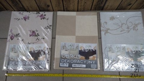 Obrus dekoracyjny 100x137 TKANINA Obrus dekoracyjny 100x137 TKANINA