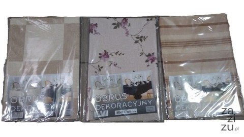 Obrus dekoracyjny 80 x 137cm TKANINA Obrus dekoracyjny 80 x 137cm TKANINA