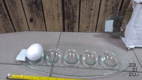 Półmisek szklany na jajka 6szt. 40cm | BOZ3704 Półmisek szklany na jajka 6szt. 40cm | BOZ3704