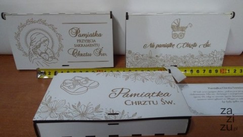 Pudełko 16,5x9,5x3 Pamiątka Chrztu Pudełko 16,5x9,5x3 Pamiątka Chrztu