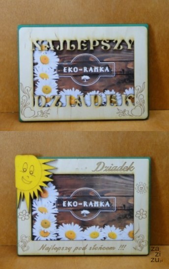 Ramka drewniana na zdjęcia DZIADEK 19 x 14 cm | P144 Ramka drewniana na zdjęcia DZIADEK 19 x 14 cm | P144