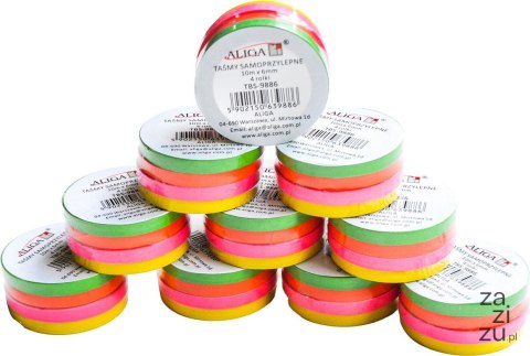Taśma 10opak. x 4szt. samoprzylepna 10m x 6mm | TBS-9886 Taśma 10opak. x 4szt. samoprzylepna 10m x 6mm | TBS-9886