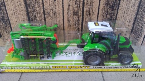 Traktor z maszyną 35x12cm | 16608 Traktor z maszyną 35x12cm | 16608