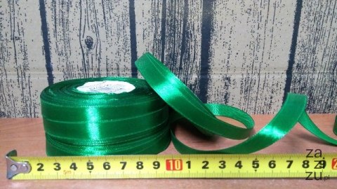 Wstążka satynowa 12mmx32m ZIELONA 4szt. | AX12-20 Wstążka satynowa 12mmx32m ZIELONA 4szt. | AX12-20