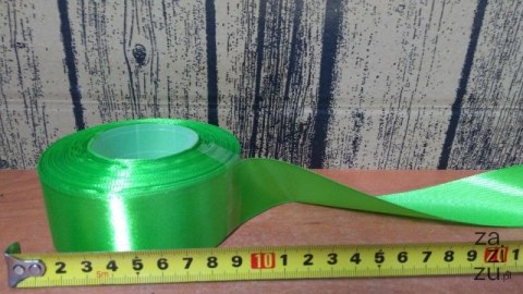 Wstążka satynowa 38mmx32m ZIELONA | AX38-32 Wstążka satynowa 38mmx32m ZIELONA | AX38-32