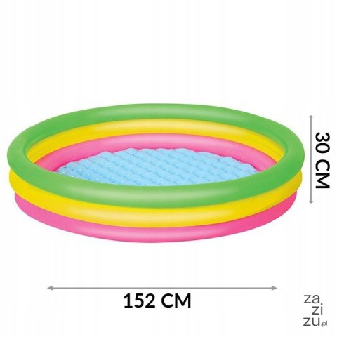 Basen 152x30cm z miękkim dnem 3-RINGI | 51103 Basen 152x30cm z miękkim dnem 3-RINGI | 51103