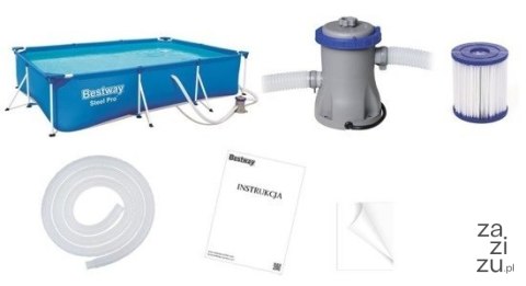 Basen STELAŻOWY 300x201x66cm 8w1 Bestway 56411 Basen STELAŻOWY 300x201x66cm 8w1 Bestway 56411