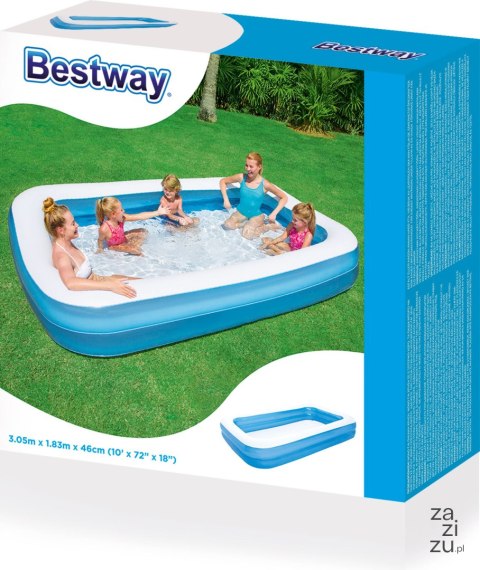 Basen dmuchany 3,05mx1,83mx46cm BESTWAY | 54150 Basen dmuchany 3,05mx1,83mx46cm BESTWAY | 54150