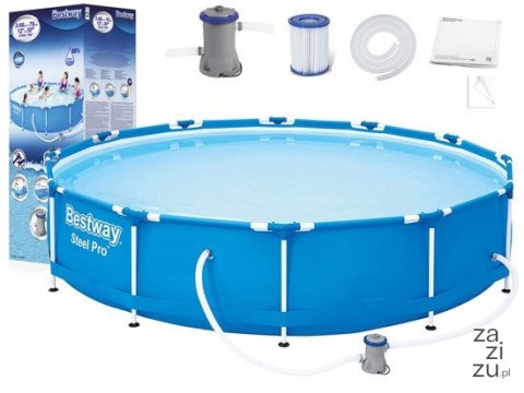 Basen stelażowy 366cm x 76cm 8w1 Bestway 56681 Basen stelażowy 366cm x 76cm 8w1 Bestway 56681