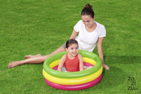 Basen z miękkim dnem 3-ringi 70x24cm BESTWAY | 51128 Basen z miękkim dnem 3-ringi 70x24cm BESTWAY | 51128