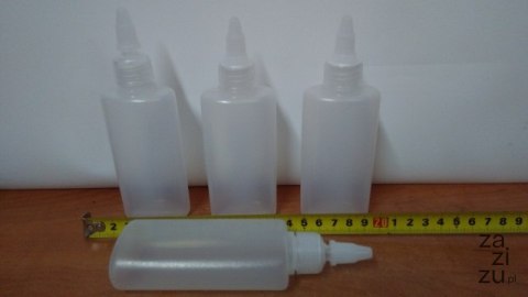 Butelka plastikowa 100ml z regulowanym aplikatorem 10szt. Butelka plastikowa 100ml z regulowanym aplikatorem 10szt.