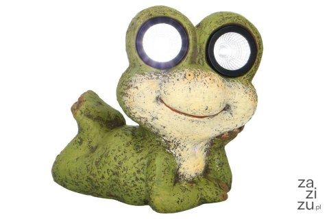 Figura solarna żaba 24x12,5x21,5cm Figura solarna żaba 24x12,5x21,5cm