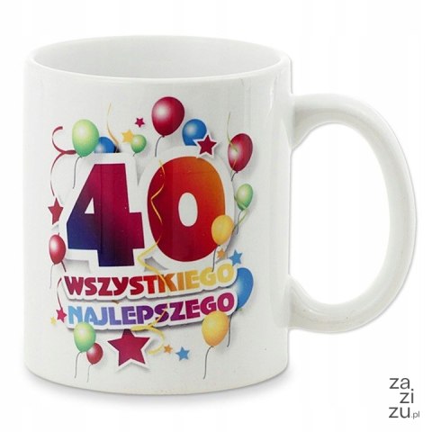 Kubek w torebce Wszystkiego najlepszego ''40'' Kubek w torebce Wszystkiego najlepszego ''40''