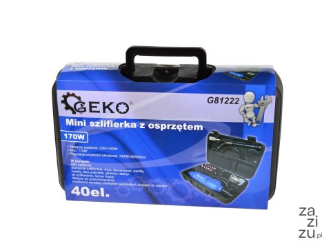 Mini szlifierka z osprzętem 40el. G81222 Mini szlifierka z osprzętem 40el. G81222