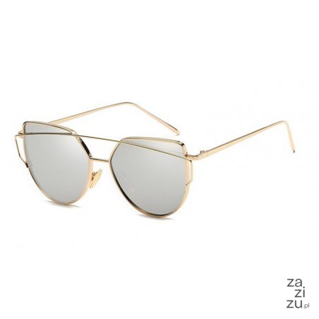 Okulary przeciwsłoneczne GLAM ROCK złoto ze srebrem OK21WZ5 Okulary przeciwsłoneczne GLAM ROCK złoto ze srebrem OK21WZ5