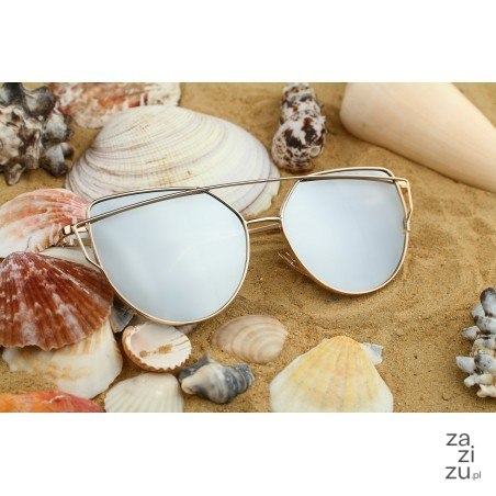 Okulary przeciwsłoneczne GLAM ROCK złoto ze srebrem OK21WZ5 Okulary przeciwsłoneczne GLAM ROCK złoto ze srebrem OK21WZ5