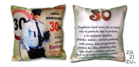 Poduszka kolorowa 40x40 URODZINY ''30'' Poduszka kolorowa 40x40 URODZINY ''30''