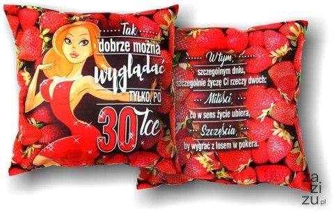 Poduszka kolorowa 40x40 URODZINY ''30'' Poduszka kolorowa 40x40 URODZINY ''30''