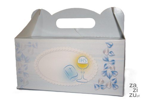 Pudełko na ciasto 30szt Komunia Święta 19 x 14 x 9 cm błękitny Pudełko na ciasto 30szt Komunia Święta 19 x 14 x 9 cm błękitny