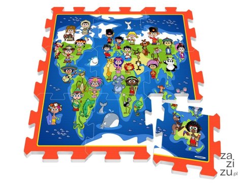 Puzzle piankowe MATA Dzieci Mapa Świata ZA3149 Puzzle piankowe MATA Dzieci Mapa Świata ZA3149