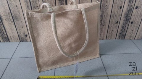 Torba jutowa naturalna 40x35x15cm 3957 Torba jutowa naturalna 40x35x15cm 3957