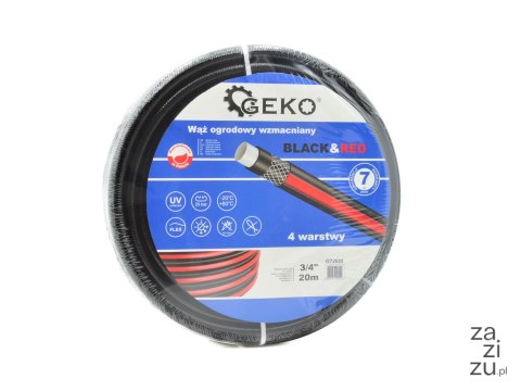 Wąż ogrodowy wzmacniany BLACK&RED 3/4" 20m G73695 Wąż ogrodowy wzmacniany BLACK&RED 3/4" 20m G73695