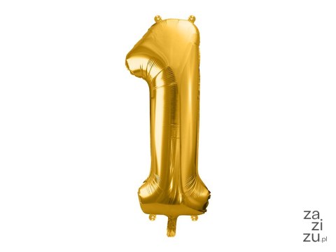 Balon foliowy ,,1'' ZŁOTO 86cm | FB1M-019 Balon foliowy ,,1'' ZŁOTO 86cm | FB1M-019