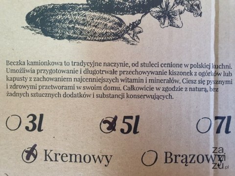 Beczka ceram hermetycznie zamykana 5l. TRADYCYJNA KISZONKA Beczka ceram hermetycznie zamykana 5l. TRADYCYJNA KISZONKA