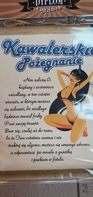 Dyplom KAWALERSKI Dyplom KAWALERSKI