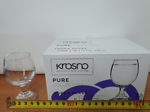 Kieliszki do wódki na nóżce 6szt. KROSNO 40ml PURE Kieliszki do wódki na nóżce 6szt. KROSNO 40ml PURE