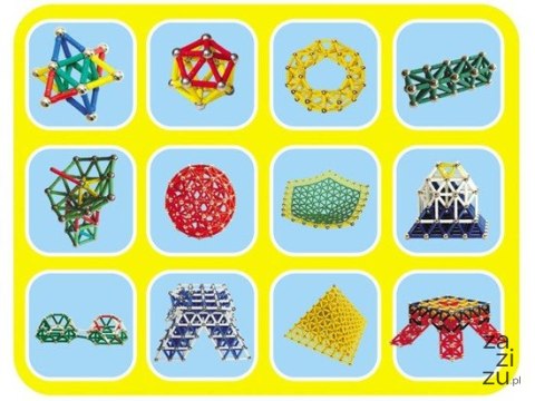 Klocki magnetyczne Magnastix 88 elementów | ZA0581 Klocki magnetyczne Magnastix 88 elementów | ZA0581