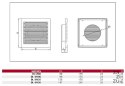 Kratka wentylacyjna LUX DL/125 RW biały Dospel 007-0166
