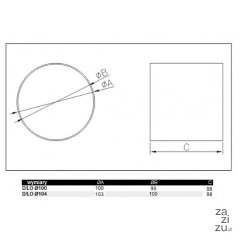 Łącznik kanałów okrągłych D/ŁO 100 Dospel 007-0221 Łącznik kanałów okrągłych D/ŁO 100 Dospel 007-0221