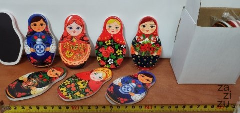 Magnes ceramiczny 12szt. MATRIOSZKA Magnes ceramiczny 12szt. MATRIOSZKA