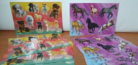 Naklejki 25szt PSY/KONIE Naklejki 25szt PSY/KONIE