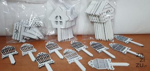 Ozdobny pik mini 10szt DOMEK,KLATKA 3304 Ozdobny pik mini 10szt DOMEK,KLATKA 3304