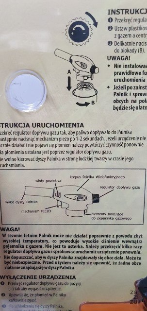 Palnik gazowy+wymienna butla 220g WS-503C Palnik gazowy+wymienna butla 220g WS-503C