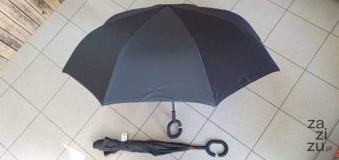 Parasolka składana odwrotnie CZARNA | TT16 Parasolka składana odwrotnie CZARNA | TT16