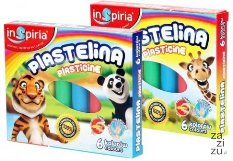 Plastelina 6 kolorów 3798 INSPIRIA Plastelina 6 kolorów 3798 INSPIRIA