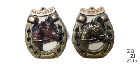 Podkowa na szczęście z koniem na magnes 8 x 5,5 cm NR.128 Podkowa na szczęście z koniem na magnes 8 x 5,5 cm NR.128