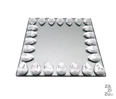 Podstawka kwadratowa LUSTRO 15x15x1cm HTRJ4388 Podstawka kwadratowa LUSTRO 15x15x1cm HTRJ4388