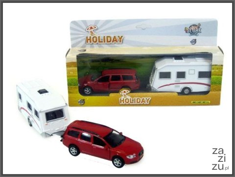 Volvo V70 z przyczepą campingową Volvo V70 z przyczepą campingową