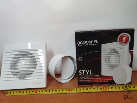 Wentylator osiowy z przepustnicą STYL 100S-P Wentylator osiowy z przepustnicą STYL 100S-P